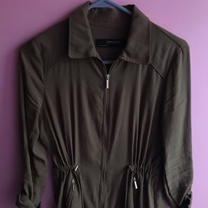 Green lightweight jacket from Zara